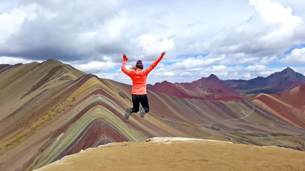 the famous rainbow mountain + red valley